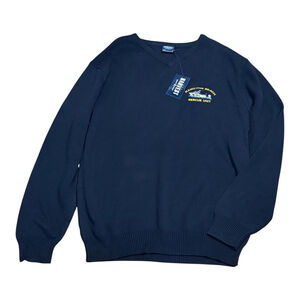 James Harvest Sweater Mens XL Navy Blue Hamilton Beach Rescue Unit Boat Pullover
